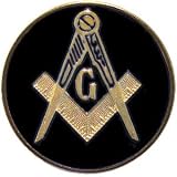 Masonic Black Auto Emblem