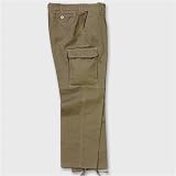  : Moleskin-Hose stonewashed oliv gewaschen