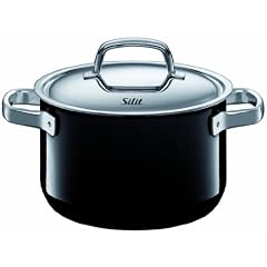Silit 320180011 Fleischtopf mit Deckel 20 cm, piano black