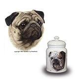 Classic Collection Dog Breed Treat Jar - Pug