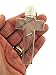 Religious Gifts Moulded Plastic Cross Shape Holy Water Bottle with Screw Top Lid, 3/4 oz