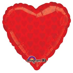 18" Casino Balloon Uninflated Foil Balloon - Heart foil - poker party?