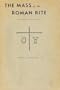 The Mass of the Roman Rite