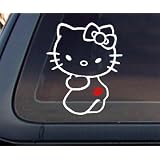 Hello Kitty Kiss My Ass with RED Lip Car Decal / Sticker