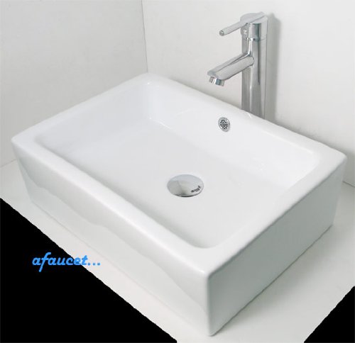 Rectangular White / Black 6 Inch