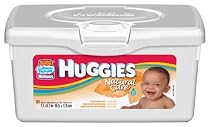 Huggies Natural Care Scented Baby Wipes, 80-Count Tub (Pack of 8)