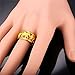 18K Gold Plated Engagement Ring Yellow Elephant-caravan Size 6-10