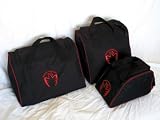 Toyota MR2 Spyder Fitted Luggage Bags (BLACK/RED)