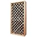 Designer Wine Rack Kit - 90 Bottle Individual Diamond Bin (Redwood Natural