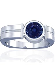 Platinum Round Cut Blue Sapphire Solitaire Ring (GIA Certificate)
