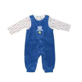 Buy Absorba 2 Piece Blue Teddy Bear Overall Set (9 Months) by Absorba