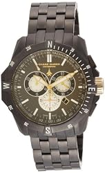 Chase-Durer Men's 850.4GGM Crossfire Gunmetal Ion-Plated Stainless Steel Chronograph Watch