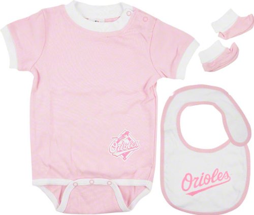Baltimore Orioles Infant Bib and Bootie Set