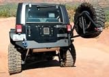 KC HiLITES Jeep Wrangler Offroad Bumper Jeep Wrangler 2007 to 2008 (JK) Rear Bumper w/ Swing Out Tire Carrier