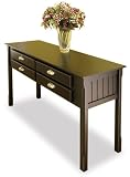 Review Stacks and Stacks 20450 / Console Table-Antique Black-Solid Beechwood (Antique Black) (29