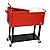 Giantex 80-quart Cooler Beer Cart Outdoor Entertaining Rolling Party Steel Bar Bistro