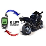 2 Way Motorcycle Alarm Pager with Remote Engine Start fits Suzuki, Honda, Yamaha,... by KapscoMoto