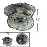 Lobster Crab Shrimp Trap 3 Entrance Mesh Nylon Cage Net