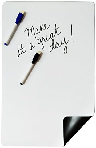 Magnetic Dry Erase Board Sheet, 11 x 17 inches, 500 Micron Thickness, White