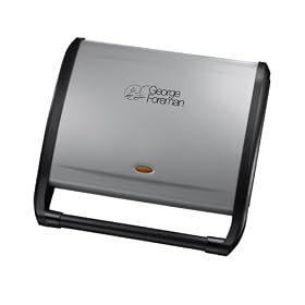 George Foreman 14054 7-Portion Entertaining Grill in Silver