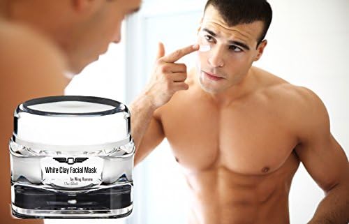 White French Clay Revitalising and Nourishing Facial Mask by Wing Homme for MEN-Clears Acne Naturally