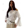 Mittelalter Bluse Marketenderin Magd Gothic Gr. S-M Natur 4771