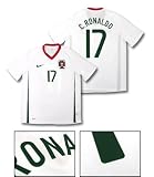NIKE 08 ポルトガル アウェイ 半袖 ユニフォーム (#17 C.RONALDO) imp Size S