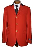 Polo Ralph Lauren Mens Wool Twill Red Hunting Derby Jacket Sportcoat 44R Sport Coat Italy