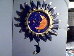 CELESTIALSunMoonandStarsLARGEPendulumClock*NEW*