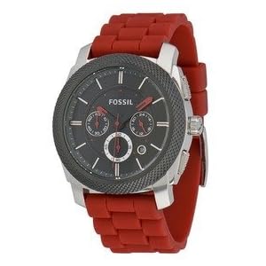 Fossil Machine Silicone Watch Red (Watch)