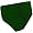 100% Stretch Nylon Cheerleading Brief Trunks, AS, Forest Green
