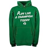 NCAA adidas Notre Dame Fighting Irish Green Play It Like A Champion Core Pullover Hoodie Sweatshirt