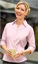 Ladies 3/4 Sleeve Open Neck Blouse by Port Authority