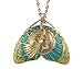 Peacock Maiden Pendant - Collectible Medallion Necklace Accessory
