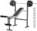 Weider 220W FID Bench with 80-Pound Weight Set and Leg Developer