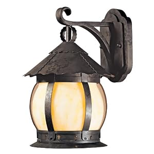 World Imports Lighting 1298-06 Carmel Outdoor 1-Light Exterior Wall Lantern, Flemish, 8-Inch Width... by World Imports