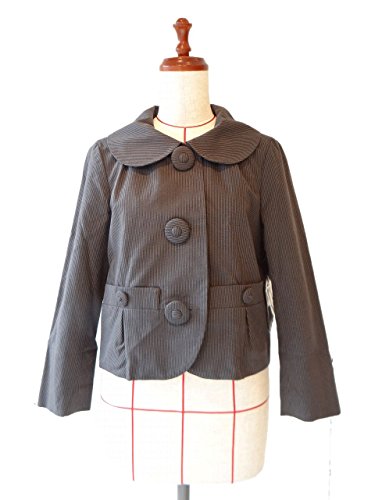 ジャケット チャコール グレー ストライプ Mサイズ 表地 裏地 コットン Marc by Marc Jacobs ( マークジェイコブス ) １点物 株式会社キングアンドクイーン