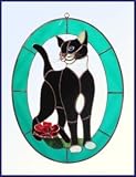 Cat and Flower - Teal