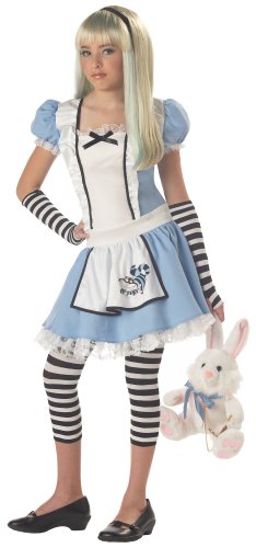 California Costumes Girls Tween Alice Costume,Blue/White,X-Large