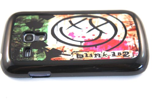 Black Frame BLINK 182 TRAVIS BARKER POP PUNK design Samsung Galaxy S3 Mini i8190 Case Back cover-Hard Plastic and Metal