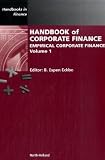 Handbook of Empirical Corporate Finance SET, Volume 1 & 2 (Handbooks in Finance) Image of Handbook of Empirical Corporate Finance SET, Volume 1 & 2 (Handbooks in Finance)