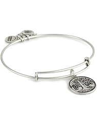 Alex and Ani Bangle Bar "Tree of Life" Russian-Silver Expandable Bracelet