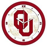 Oklahoma Sooners 12 Dimension Wall Clock