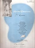 Sacred Variations for Clarinet [Sheet Music Book] w/ Piano Accompaniment