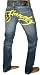 ED HARDY by Christian Audigier Tattoo Mens Straight Leg Denim Jerry Jeans 32