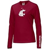 Nike Washington State Cougars Crimson Ladies Classic Logo Long Sleeve T-shirt