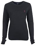 Ralph Lauren - T-shirt manches longues femmes - coupe ajustée - Gris