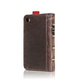 EC TECHNOLOGY 5 in 1 Genuine Handmade Leather Case for Iphone 4 / iphone 4s