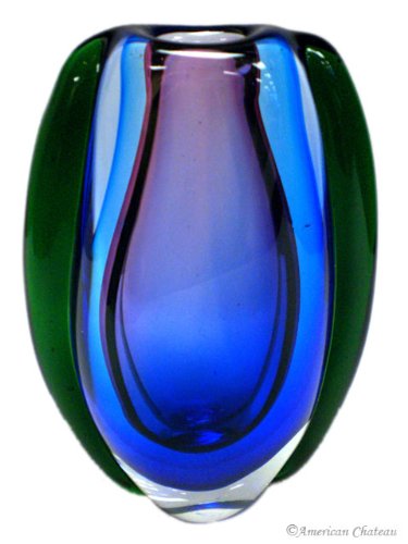 8"h Artglass Aura Vase