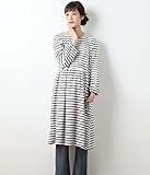 Angeliebe エンジェリーベ 授乳 しやすい パイル ボーダー ふわ ふわ 裏 起毛 パジャマ フリー チャコール